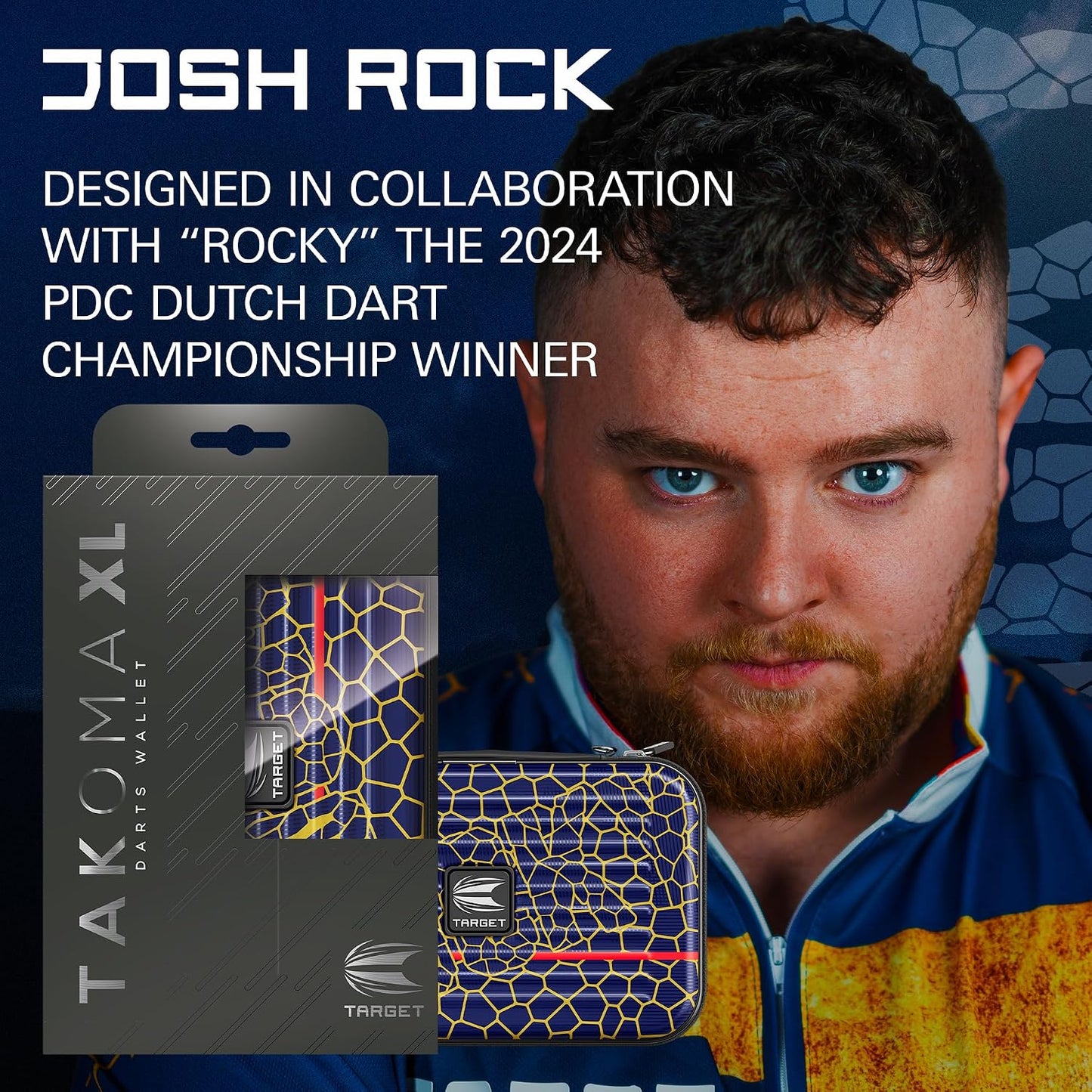 Josh Rock Takoma Wallet, XL – Josh Rock Darts Case, Darts Holder, Darts Wallet, Darts Set Storage Cases, “Rocky” Dart Case, Professional Darts Accessories