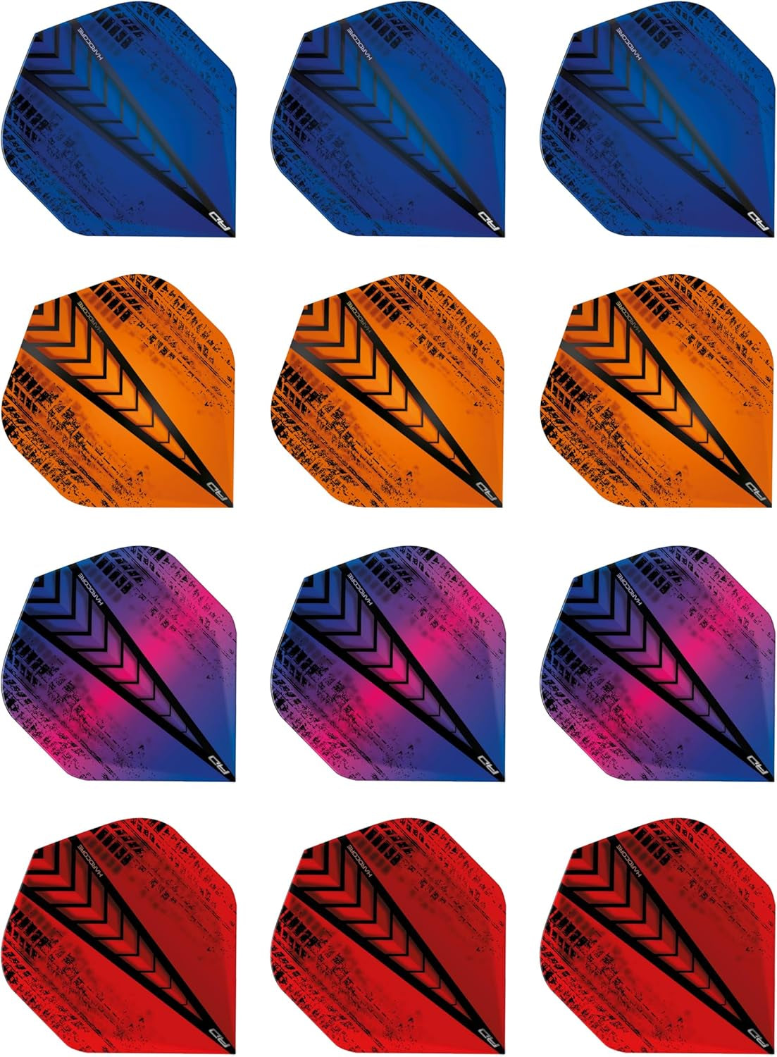 Hardcore Selection Pack Extra Thick Standard Dart Flights