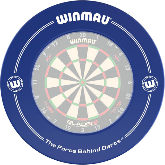 Printed Dart Board Surround Ring – Durable Backboard Wall Protector for Dartboards - Available in White, Black, Red & Blue - Professional Darts Accessories
