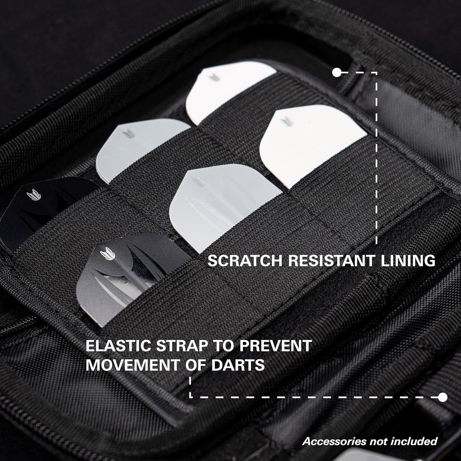 Takoma XL Darts Wallet - Darts Case Holds 6 Darts, Protective EVA Dart Holder with Double Zip Lock Inner Pouches - Professional Darts Accessories