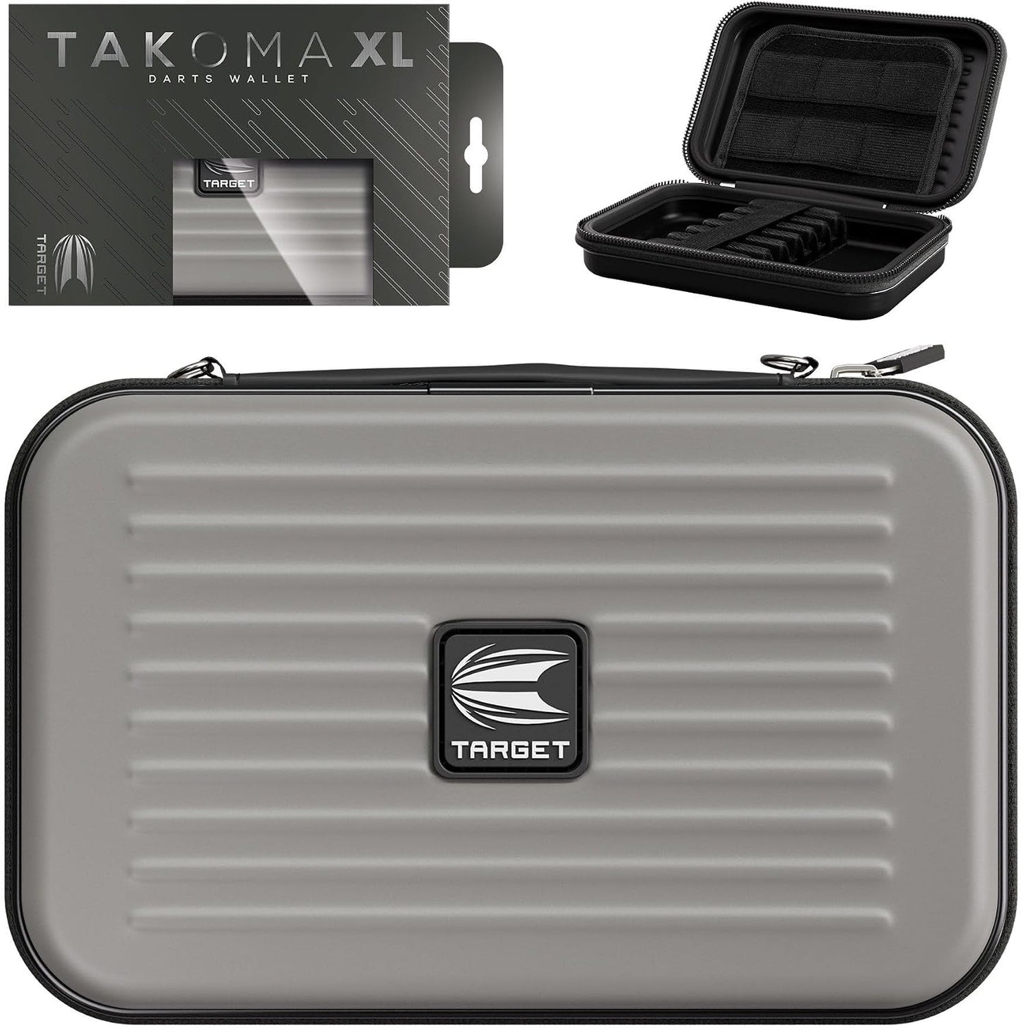 Takoma XL Darts Wallet - Darts Case Holds 6 Darts, Protective EVA Dart Holder with Double Zip Lock Inner Pouches - Professional Darts Accessories