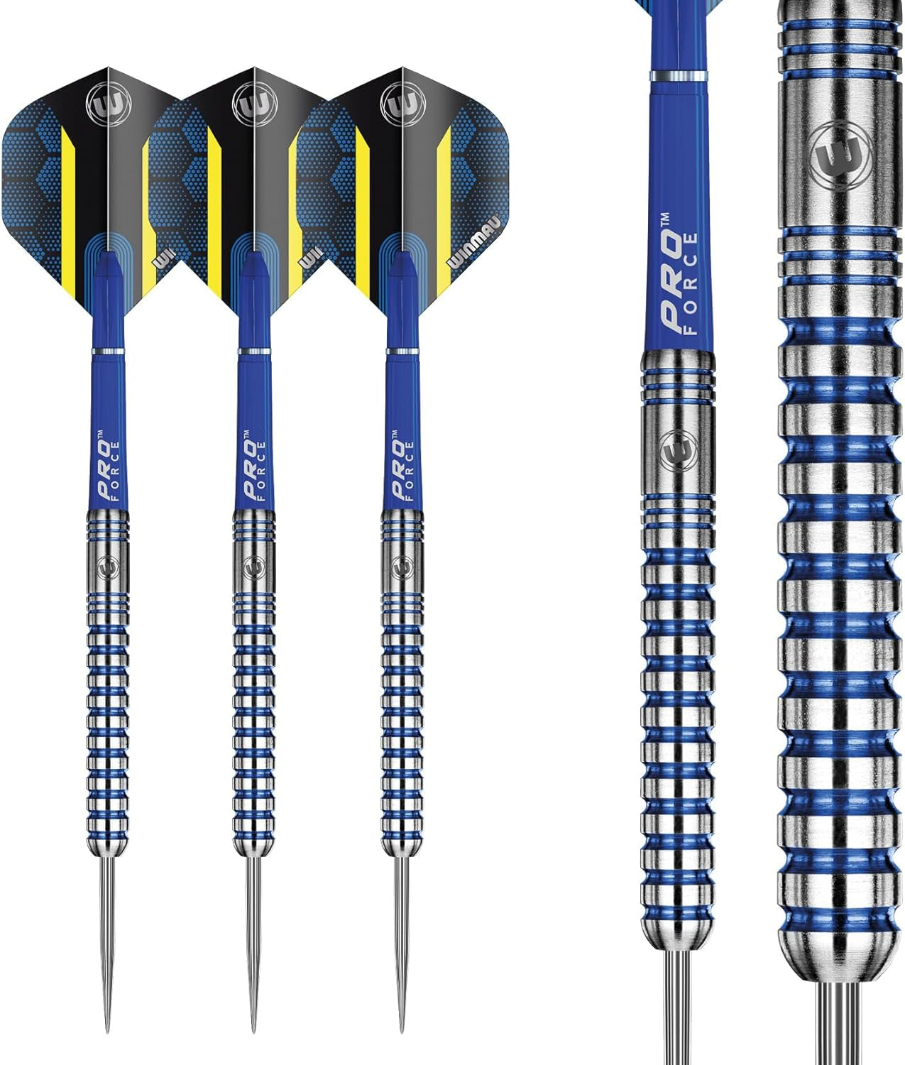 Darts Sub-Zero 24G Professional Steeltip Tungsten Darts Set with Flights and Shafts (Dart Stems)
