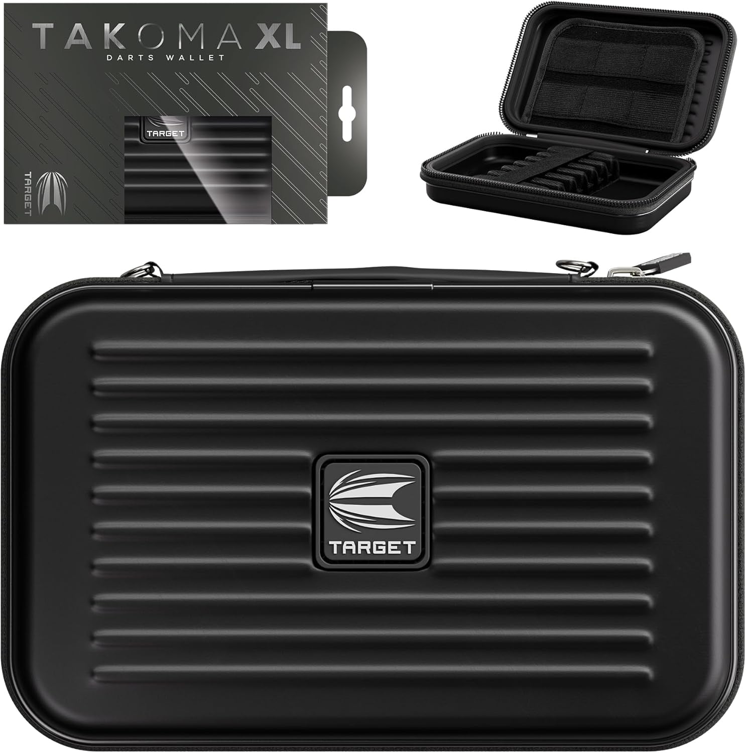 Takoma XL Darts Wallet - Darts Case Holds 6 Darts, Protective EVA Dart Holder with Double Zip Lock Inner Pouches - Professional Darts Accessories