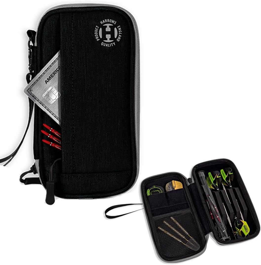 Darts Case | Smart Dart Case Darts Holder | Holds 3 or 6 Darts | Protective EVA Material with Fabric Finish | Professional Darts Accessories | Holds Darts Fully Assembled