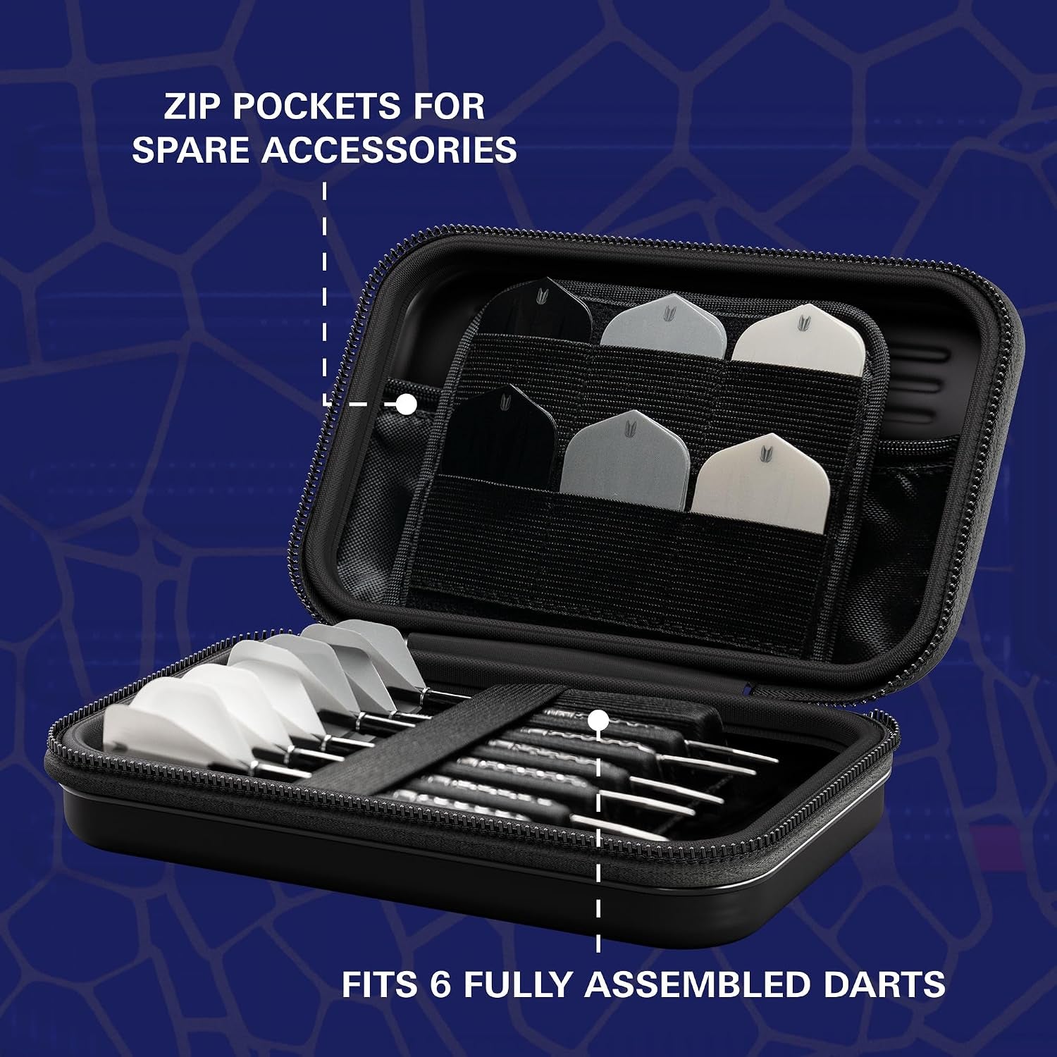 Josh Rock Takoma Wallet, XL – Josh Rock Darts Case, Darts Holder, Darts Wallet, Darts Set Storage Cases, “Rocky” Dart Case, Professional Darts Accessories